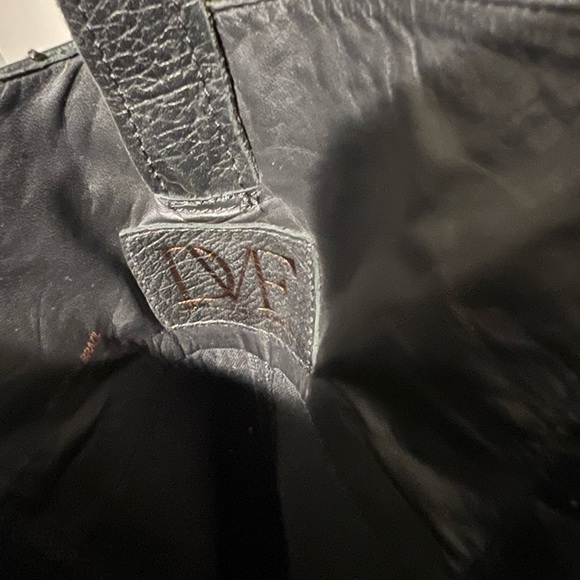 DVF Leather Moto Boots Diane Von Furstenberg - Picture 5 of 9